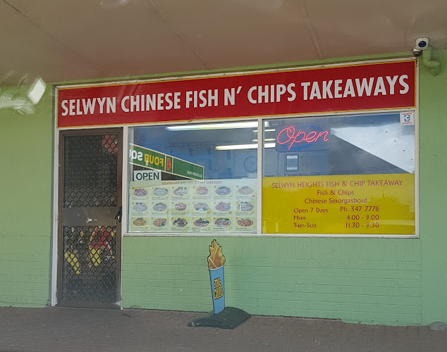 Selwyn Chinese Fish n Chips and Takeaway Open Times