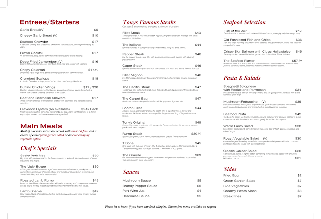 Tony's Original Steak & Seafood Restaurant