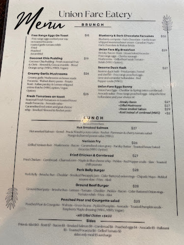 Reviews of Union Fare Eatery in Prebbleton - Hospitality and gastronomy